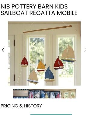 Pottery barn sailboat mobile